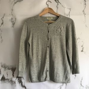 Eddie Bauer Heather Gray Cardigan